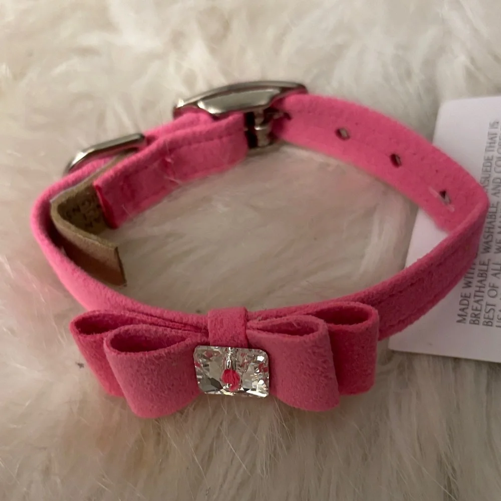 Susan Lanci Tinkie Collar & Harness - Pink XXS - Picture 5 of 5